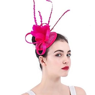 Fascinators Flax Kentucky Derby Elegant Retro With Feather Headpiece Headwear Lightinthebox