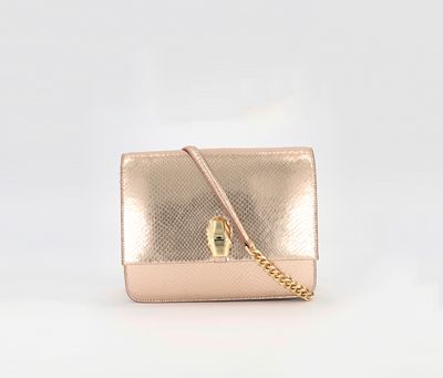 Womens Milano Shoulder Bag  Copper Rose