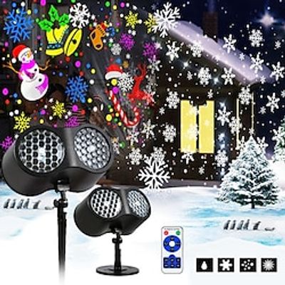 LED Christmas Projector Night Light Snowflake Projection Lamp  LED Light For Home Christmas Festivals Party Decoration Christmas Gifts Halloween Gifts Birthday Gifts miniinthebox