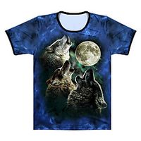 men's the three wolf moon, blue, large miniinthebox - thumbnail