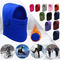 Thermal Fleece Balaclava Hood, Winter Windproof Warm Scarf Hat For Men Women Lightinthebox - thumbnail