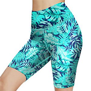 21Grams Women's High Waist Yoga Shorts Biker Shorts Shorts Tummy Control Butt Lift Blue Fitness Gym Workout Running Summer Sports Activewear High Elasticity Lightinthebox