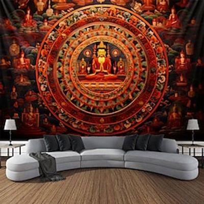 Indian Mandala Hanging Tapestry Wall Art Large Tapestry Mural Decor Photograph Backdrop Blanket Curtain Home Bedroom Living Room Decoration miniinthebox