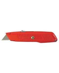 Stanley Safety Knife Red Colour - Retracting Blade - 155Mm