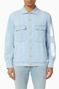 Logo Print Denim Jacket