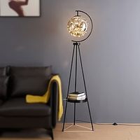 Decoration Floor Lamp Tripod Floor Lights with Shelf and Glass Lampshade Modern LED Standing Lamp Mid Century Standing Light with Table for Office Floor Lamp 110-240V Lightinthebox - thumbnail