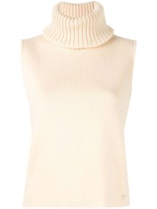 Chanel Pre-Owned 1990s knitted sleeveless top - NEUTRALS