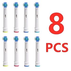 Whitening Electric Toothbrush Replacement Brush Heads Refill For Oral B Toothbrush Heads Wholesale 8Pcs Toothbrush Head Lightinthebox
