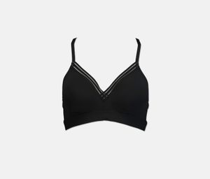 Womens Light Padded Sports Bra  Black