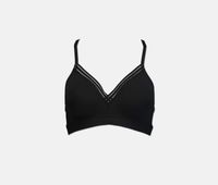 Womens Light Padded Sports Bra  Black - thumbnail