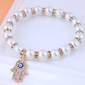Women's Bead Bracelet Classic Evil Eye European Rhinestone Bracelet Jewelry Gold For Date miniinthebox