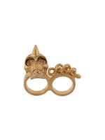 Alexander McQueen pre-owned skull ring - GOLD