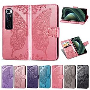 Case For Xiaomi Poco X3 NFC Mi 10 Ultra Wallet Card Holder with Stand Full Body Cases Butterfly PU Leather Case For Redmi 9A 9C Redmi 10X Pro 5G Note 9 Pro Mi Note 10 Lite Poco F2 Pro K30 Pro Zoom miniinthebox