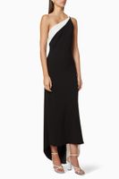 Evita Moss Crepe Maxi Dress - thumbnail