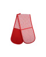 Homesmiths Stripe Red Double Oven Mitt