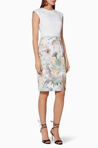 Hanalee Woodland-Print Bodycon Dress