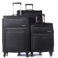 PARA JOHN PJTR3116 Polyester Soft Trolley Luggage Set, BLACK