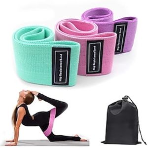 3pcs Resistance Bands For Legs And Butt Home Yoga Exercise Workout Sports Fitness Accessories Lightinthebox