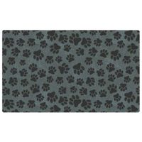 Drymate Mats For Dogs Paw Dots Black 16 X 28Inch/40 Cms X 71 Cms