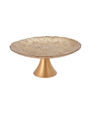 Koopman Xmas Cake Stand Dia28cm Gold