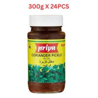 Priya Coriander Pickle In Oil 300g Pack of 24