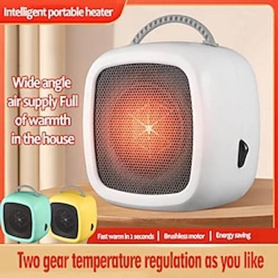 Small Heater With Heating And Fan Modes Warm Air Heater Household Desktop Warm Air Heater Student Dormitory High-power Electric Hot Air Heater Home Decor Back To School Supplies Winter Essential miniinthebox