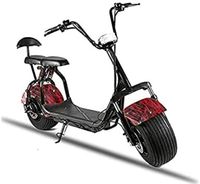 Megastar Coco City Harley 60 V Electric Fat Tyre Scooter - Maroon (UAE Delivery Only)