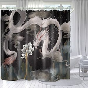 Chinese Style Series Digital Printing Shower Curtain Shower Curtains  Hooks Modern Polyester New Design miniinthebox
