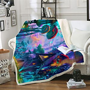 Multifunctional Blankets, Nature  Landscapes Polyester Warmer Comfy Blankets Lightinthebox