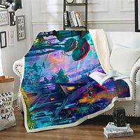 Multifunctional Blankets, Nature  Landscapes Polyester Warmer Comfy Blankets Lightinthebox - thumbnail