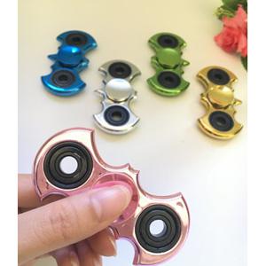 Two Arm Bat Shape Multi-Color Fidget Hand Spinner Plastic Fingertips Gyro Reduce Stress Toys