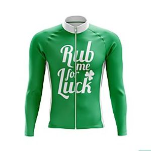 21Grams Men's Long Sleeve Cycling Jersey Spandex Green Bike Top Mountain Bike MTB Road Bike Cycling Quick Dry Moisture Wicking Sports Clothing Apparel  Stretchy  Athleisure Lightinthebox