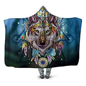 Multifunctional Blankets, Geometric  Animal Polyester Warmer Comfy Blankets Lightinthebox
