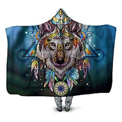 Multifunctional Blankets, Geometric  Animal Polyester Warmer Comfy Blankets Lightinthebox