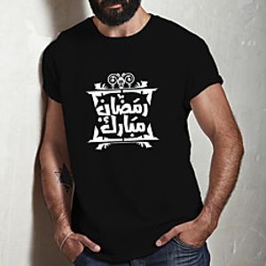 Men's Unisex Tee T shirt Hot Stamping Graphic Prints Letter Plus Size Print Short Sleeve Casual Tops Cotton Basic Fashion Designer Big and Tall Black Lightinthebox