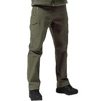 Men's Cargo Pants Fleece Pants Softshell Pants Hiking Pants Button Straight Leg Fleece Lined Plain Windproof Comfort Casual Daily Holiday Sports Fashion Black Army Green Lightinthebox - thumbnail