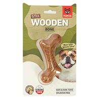 Fofos Woodplay Bone Dog Toy (Pack of 4)