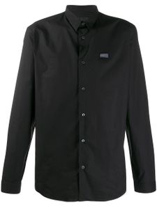 Philipp Plein logo long-sleeve shirt - Black