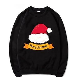 Christmas Cosplay Cartoon Manga Sweatshirt Anime Graphic Top For Men's Women's Unisex Adults' Hot Stamping 100% Polyester Party Festival miniinthebox