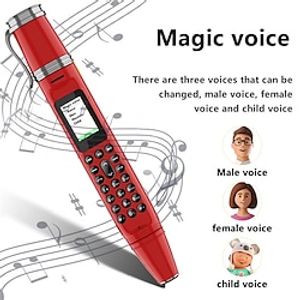 K07 Plus Mini Mobile Phone Pen Dual Sim Camera Fan Bluetooth Dialer Radio Recorder Magic Voice Cellphone Long Standby Time Lightinthebox