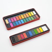 Professional 1824 colors  Solid Watercolor Paints Set Art Watercolor Pigment Paint for Drawing Art Material Supplies Lightinthebox - thumbnail