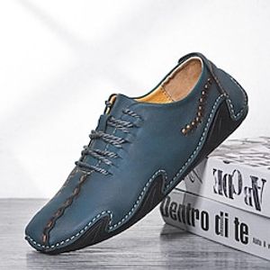 Men's Oxfords Moccasin Business Casual Outdoor Daily Walking Shoes Microfiber Breathable Black Blue Brown Summer Spring Lightinthebox