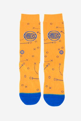 Mens Knicks Playbook Crew Socks Orange Mens Knicks Playbook Crew Socks Orange