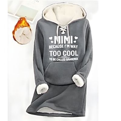 Women's Hoodie Sweatshirt Pullover Sherpa Fleece Lined Letter Warm Fuzzy Drawstring Front Pocket Print Black Pink Dark Pink Casual Sports Hoodie Long Sleeve Top Micro-elastic Fall Winter Lightinthebox Women's Hoodie Sweatshirt Pullover Sherpa Fleece Lined Letter Warm Fuzzy Drawstring Front Pocket Print Black Pink Dark Pink Casual Sports Hoodie Long Sleeve Top Micro-elastic Fall Winter Lightinthebox
