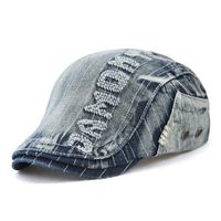 Washed Demin Sunshade Berets Hat For Men