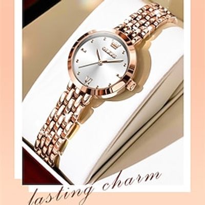 OLEVS Women Quartz Watch Sports Business Wristwatch Waterproof World Time Decoration Stainless Steel Watch Lightinthebox