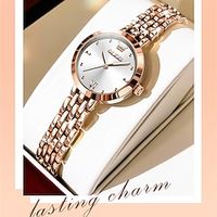 OLEVS Women Quartz Watch Sports Business Wristwatch Waterproof World Time Decoration Stainless Steel Watch Lightinthebox - thumbnail