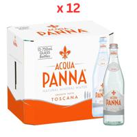 Acqua Panna Still Drinking Water Glass 750 ml x 12 Carton