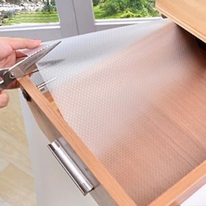 6PCS Reusable Shelf Drawer Liner Cabinet Mat Liner Contact Paper Moisture-Proof Waterproof Dust Proof Non-Slip Fridge Table Pad miniinthebox