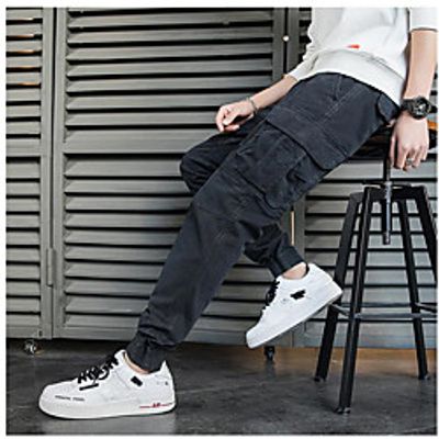 Men's Cargo Pants Pants Solid Colored Yellow Army Green Camel Dark Gray miniinthebox Men's Cargo Pants Pants Solid Colored Yellow Army Green Camel Dark Gray miniinthebox